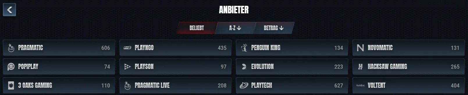 Glorian Casino Anbieter – bekannte Softwareanbieter und Spieleentwickler