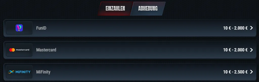 Glorian Casino Einzahlung – sichere Zahlungsmethoden für Einzahlungen