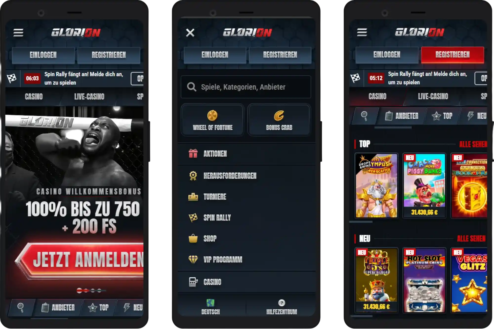 Glorian Casino Mobile – Online Casino für Smartphone und Tablet